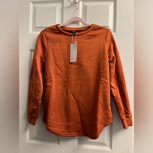 Women’s Emery Rose Rust Long Sleeve Top Small New
